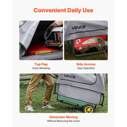 VEVOR Generator Cover Universal Generator Waterproof Cover 915x660x660 mm Grey