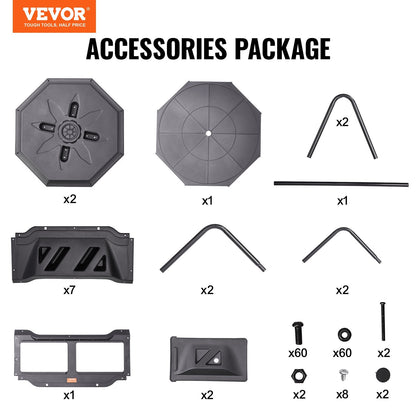 Dual-Chamber 162.7L Compost Tumbler with Rotating Sliding Doors, 50kg Capacity