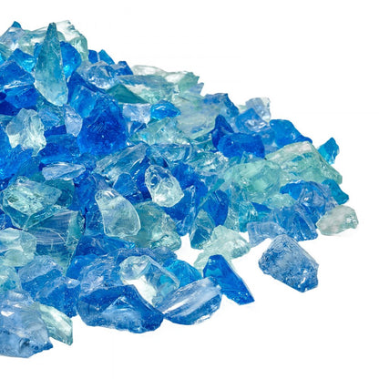 4.5 KG Fire Glass 19.05 mm Fireplace Glass Rocks for Fire Pit 3 Colors