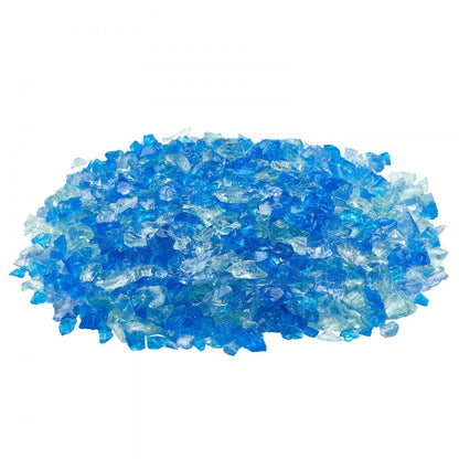 4.5 KG Fire Glass 19.05 mm Fireplace Glass Rocks for Fire Pit 3 Colors