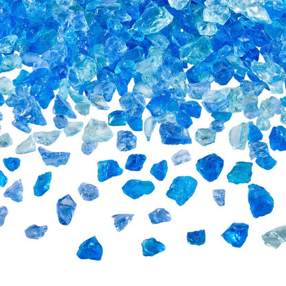 4.5 KG Fire Glass 19.05 mm Fireplace Glass Rocks for Fire Pit 3 Colors