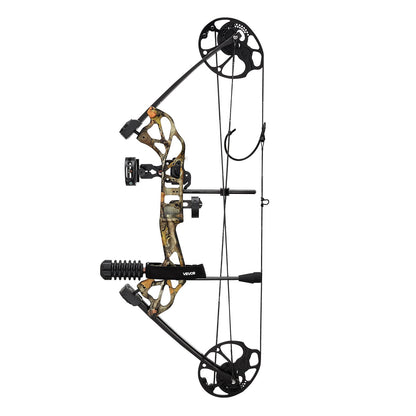 Compound Bow Archery, Adjustable 19-30 in Draw Length Compound Bow Package for Beginner, 19-70 Lbs Draw Weight Archery Bows and Arrow Set, Right Hand Kit with Hunting Equipment, 320 fps