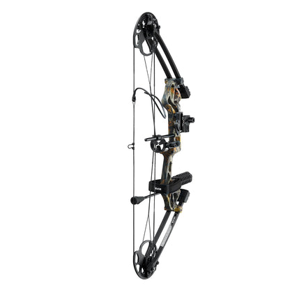 Compound Bow Archery, Adjustable 19-30 in Draw Length Compound Bow Package for Beginner, 19-70 Lbs Draw Weight Archery Bows and Arrow Set, Right Hand Kit with Hunting Equipment, 320 fps