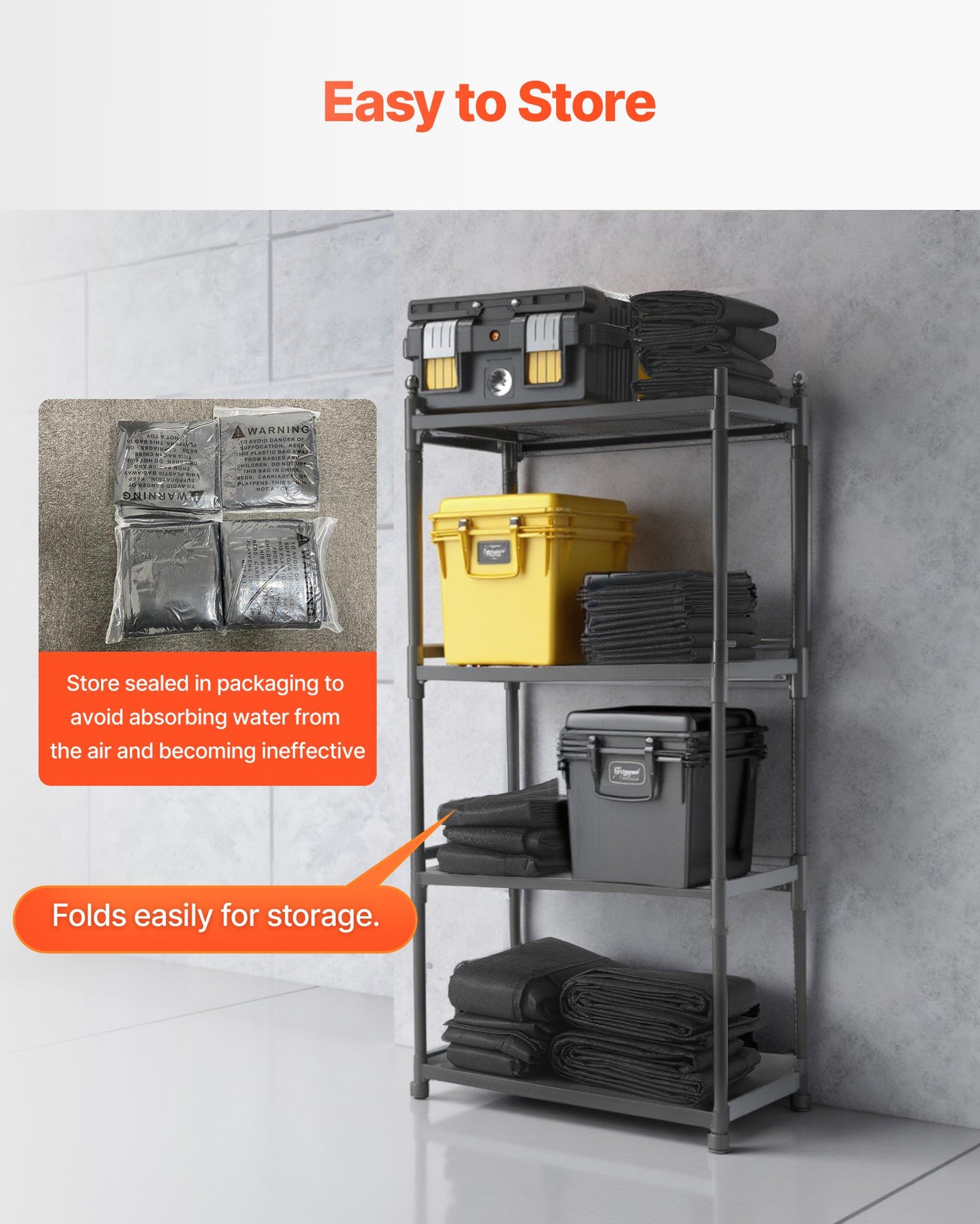 Flood Barrier, 6 Pack, 830 x 430 mm Flood Bags Activated by Water, Reusable Water Absorbent Barrier, Sandless Sandbags Blockage, Flooding Prevention Bags for Home, Doorways, Basement, Garage