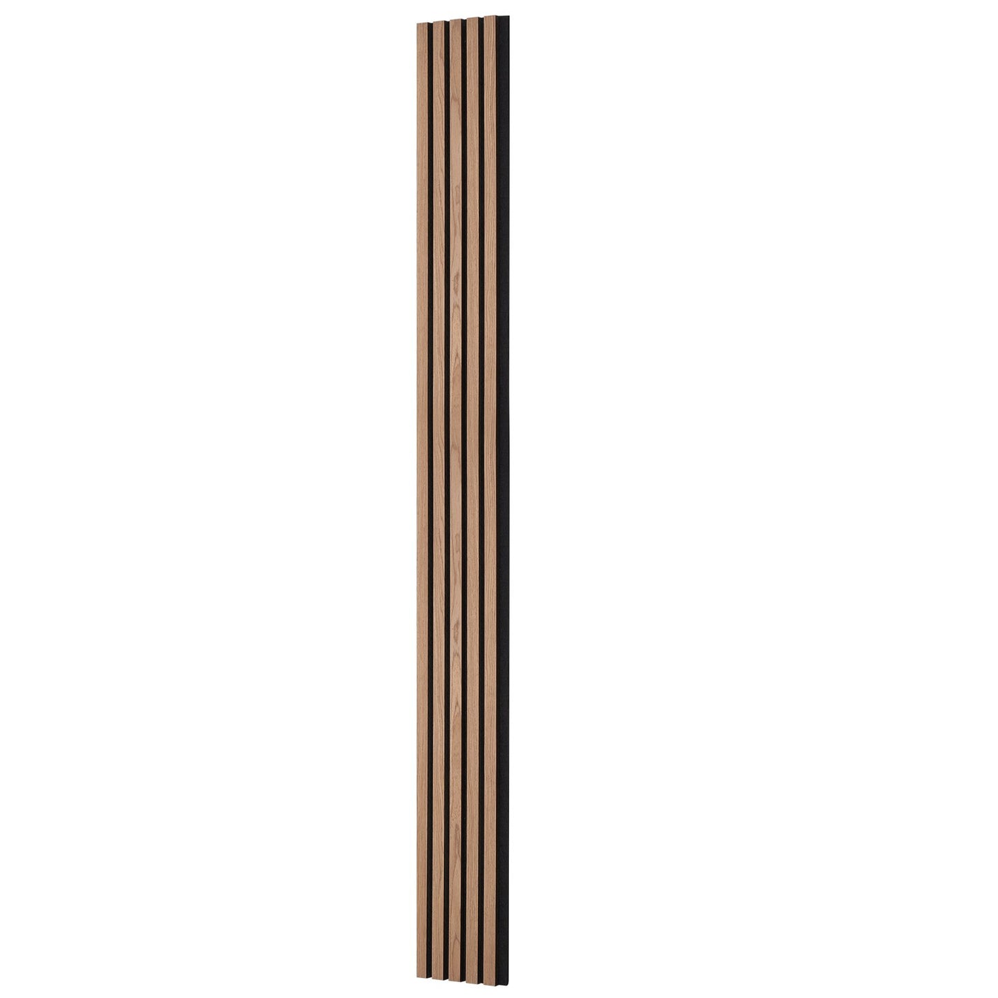 Wood Slat Acoustic Panels, 7.9 x 94.5 inch, MDF Accent Wooden Wall Panels for Modern Interior Wall, Faux Wood Wall Board Panels for Stylish Decor and Noise Reduction, Walnut