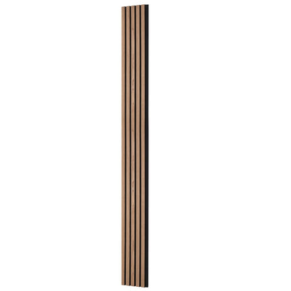 Wood Slat Acoustic Panels, 7.9 x 94.5 inch, MDF Accent Wooden Wall Panels for Modern Interior Wall, Faux Wood Wall Board Panels for Stylish Decor and Noise Reduction, Walnut