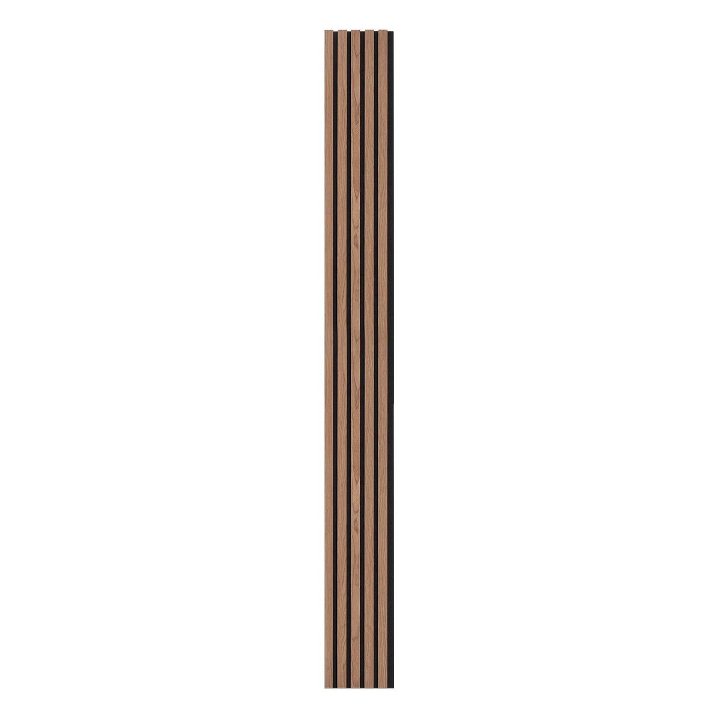 Wood Slat Acoustic Panels, 7.9 x 94.5 inch, MDF Accent Wooden Wall Panels for Modern Interior Wall, Faux Wood Wall Board Panels for Stylish Decor and Noise Reduction, Walnut