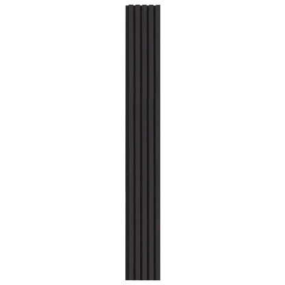 Wood Slat Acoustic Panels, 7.9 x 94.5 inch, MDF Accent Wooden Wall Panels for Modern Interior Wall Decor, Faux Wood Wall Board Panels for Noise Reduction, Black Oak