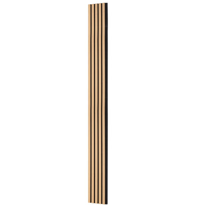 Wood Slat Acoustic Panels, 7.9 x 94.5 inch, MDF Accent Wooden Wall Panels for Modern Interior Wall Decor, Faux Wood Wall Board Panels for Noise Reduction, Light Oak