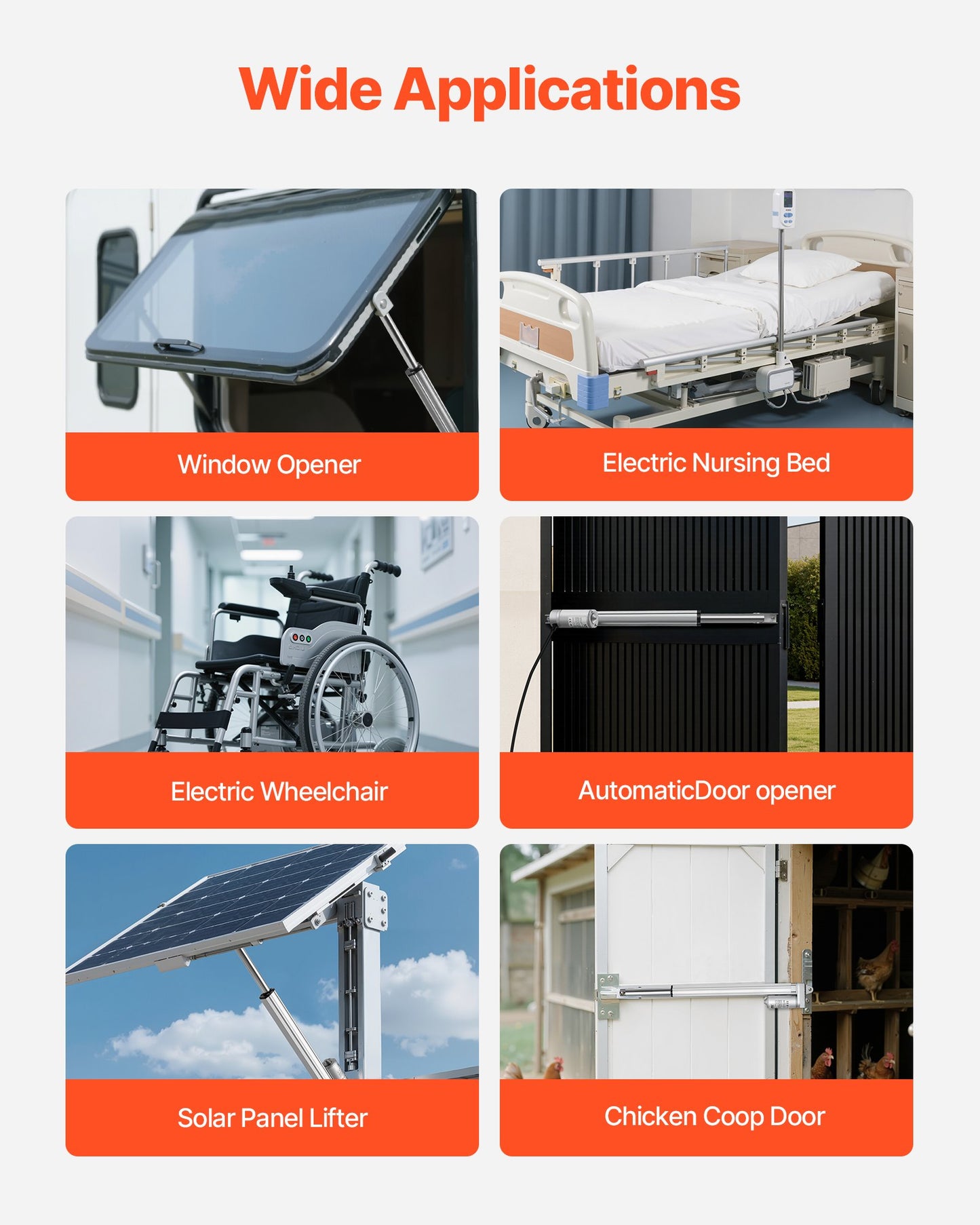 12V Linear Actuator, 304.8mm Stroke IP65 Waterproof Linear Actuator, 3000N 5mm/s Motion Actuators with Mounting Bracket for Solar Trackers, Industrial Machinery, Door Opener