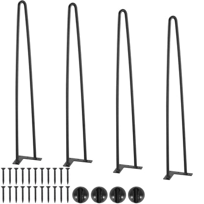 VEVOR 711.2MM Hairpin Furniture Legs, Metal Home DIY Projects for Nightstand, Coffee