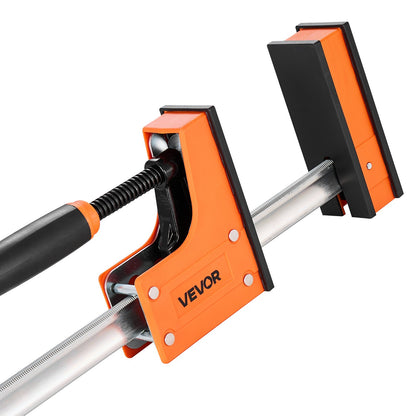Bar Clamps for Woodworking, 2-Pack 91.4 cm Parallel Clamp Set, F-Clamp with 680 kg Load Limit, Even Pressure, High-strength Plastic and Carbon Steel, for Woodworking Metal Working, Orange