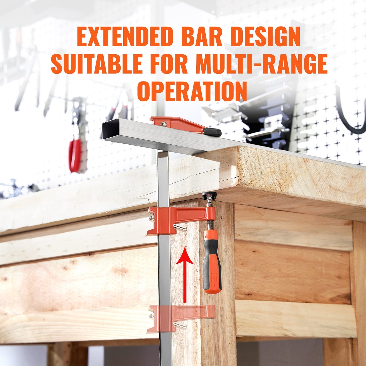 VEVOR Bar Clamps for Woodworking, 2-Pack 36" Clamp/Spreader, Quick-Change F Clamp