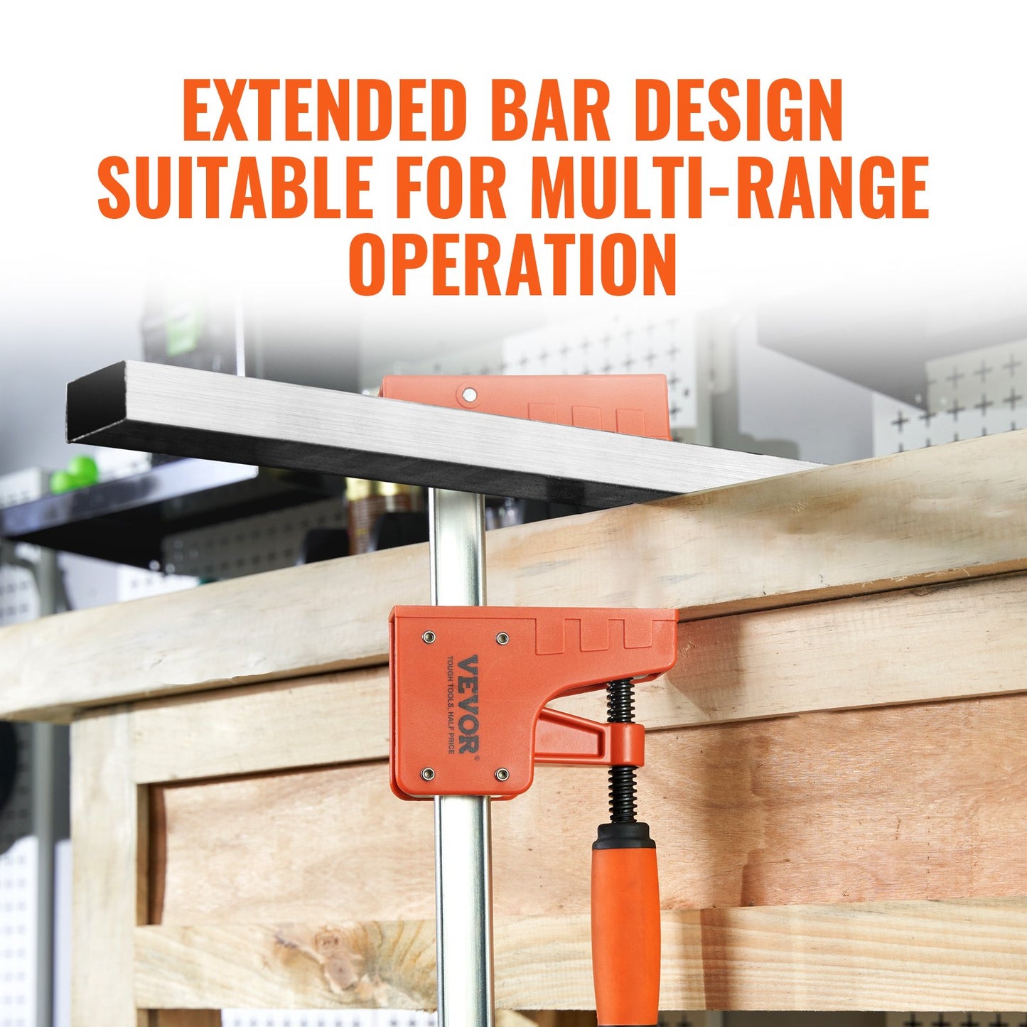 VEVOR Bar Clamps for Woodworking, 2-Pack 1270mm Parallel Clamp Set, F Clamp with