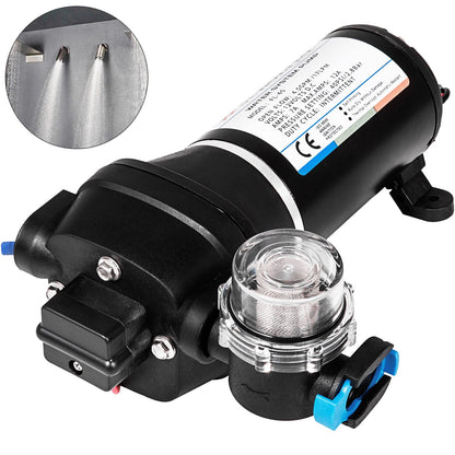 12V High Pressure Diaphragm Pump, 17L/Min Misting Sprayer for RV/Boat/Garden