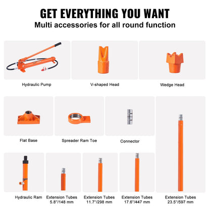 20 Ton Portable Hydraulic Jack with 1.4 m Hose for Auto Repair and Heavy Lifting