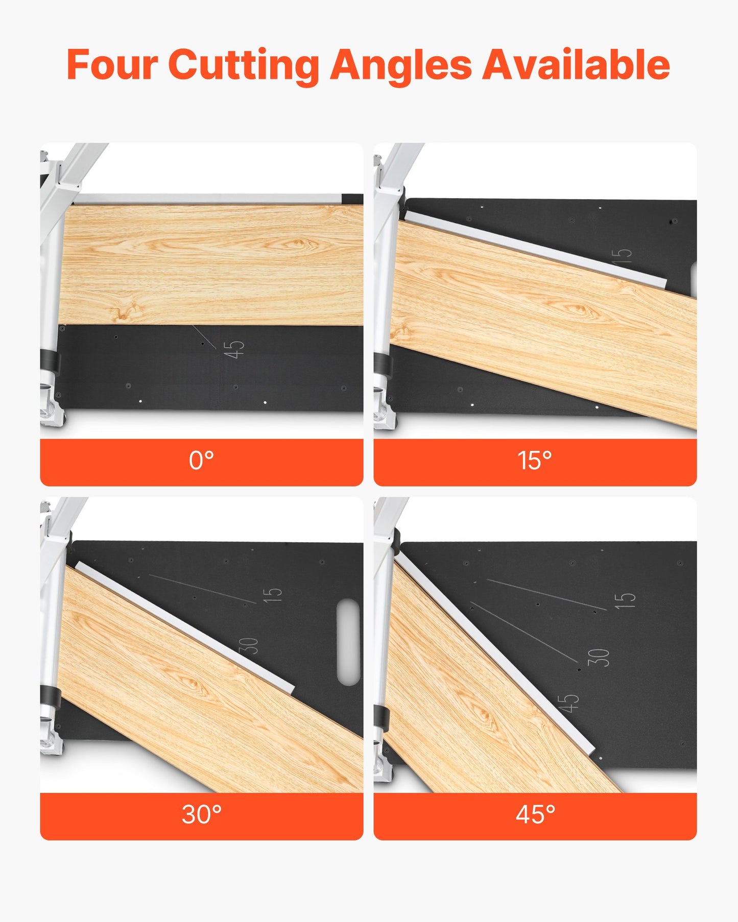 330mm Vinyl Floor Cutter, 16mm Thick Laminate Flooring Cutter with 15°/30°/45° Adjustable Angle Settings, Flexible Wheels, Telescoping Handle, Cuts Engineered Wood, LVT, VCT, SPC, LVP, WPC