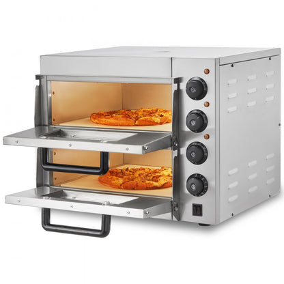 VEVOR Commercial Countertop Pizza Oven Electric Pizza Oven for 14" Pizza Indoor