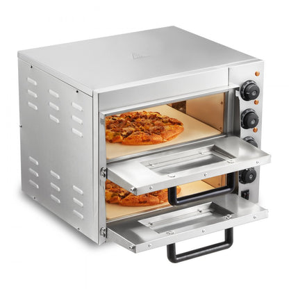 VEVOR Commercial Countertop Pizza Oven Electric Pizza Oven for 14" Pizza Indoor