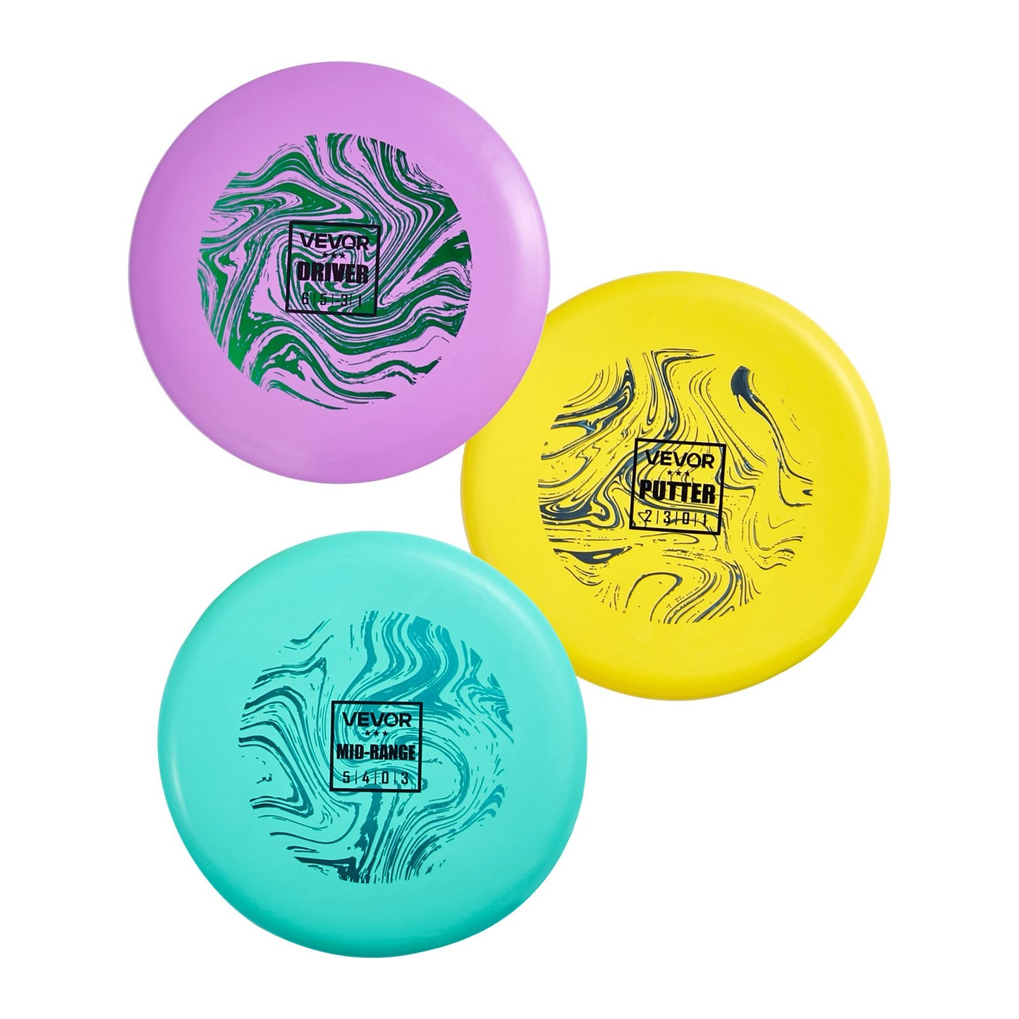 Disc Golf Set, 3 Pack Disc Golf Starter Set, Beginners Flying Discs for Full-Body Strength Training, with Putter, Mid-Range, Driver, PDGA Approved, for Outdoor Backyard, Lawn, Beach, and Park