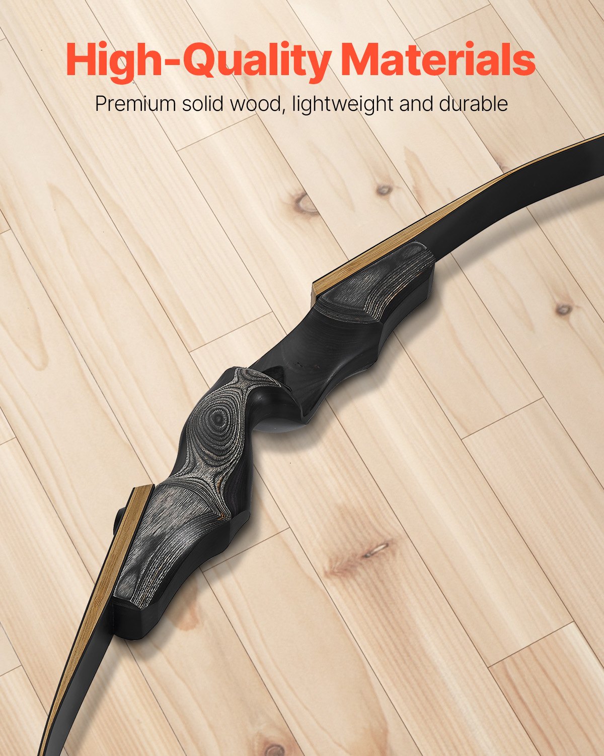 Recurve Bow and Arrows Kit, 60 inch Wooden Takedown Bows, Right Handed Ergonomic Archery Recurve Bow Package, Longbow for Outdoor Target Training Practice Hunting, Beginners to Advanced, 35 lbs