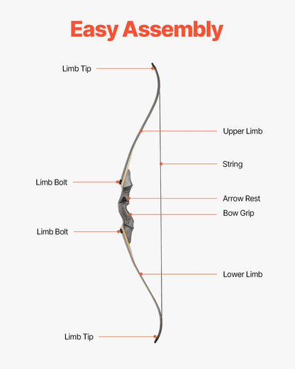 Recurve Bow and Arrows Kit, 60 inch Wooden Takedown Bows, Right Handed Ergonomic Archery Recurve Bow Package, Longbow for Outdoor Target Training Practice Hunting, Beginners to Advanced, 45 lbs