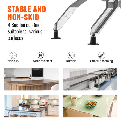 Commercial Stainless Steel Vegetable Slicer, 1cm & 0.5cm Blades, 7kg Manual Cutter