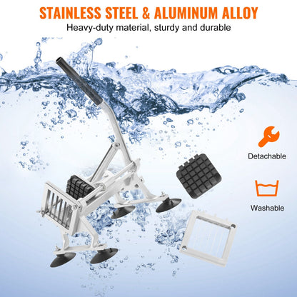 Commercial Vegetable & Fruit Slicer, 0.0127m Blade, Stainless & Aluminum Cutter