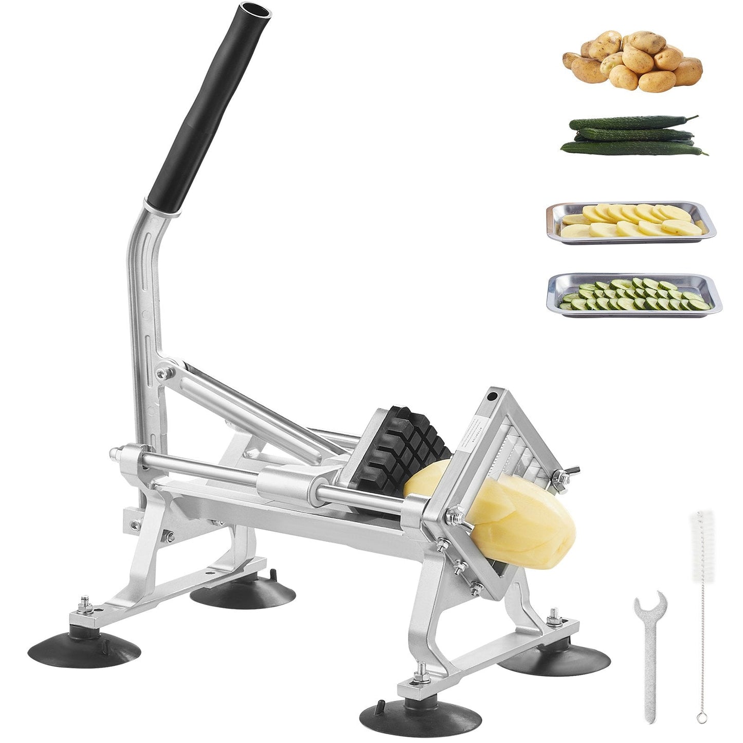 Commercial Vegetable & Fruit Slicer, 0.0127m Blade, Stainless & Aluminum Cutter