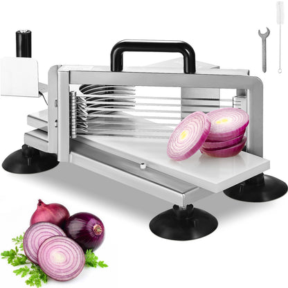 VEVOR Commercial Tomato Slicer, 3/16 inch Tomato Cutter Slicer, Stainless Steel