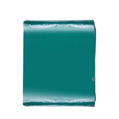 Heavy Duty 5 x 9 m Green PVC Tarpaulin, Waterproof & Tear-Proof with Grommets