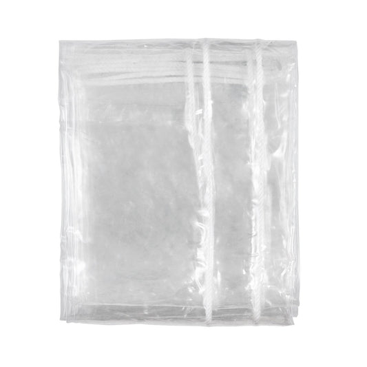 VEVOR Clear Vinyl Tarp, 2 x 2.99 m Clear Vinyl Patio Enclosure, Tear-Proof and Waterproof