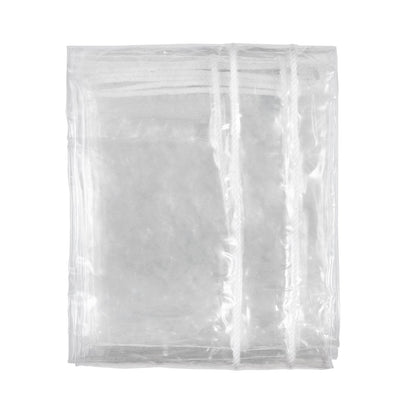 Clear Vinyl Tarp 3 x 4 m Patio Enclosure with Grommets, 100% Waterproof