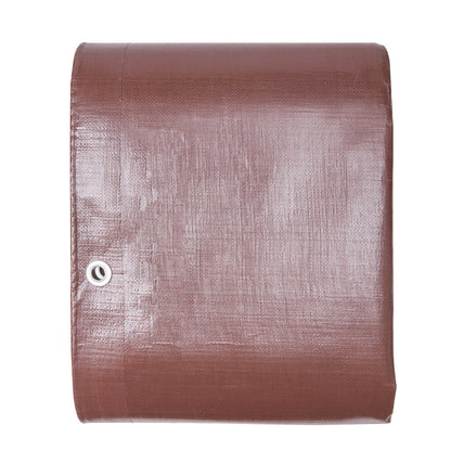 Heavy-Duty 3x3.6m Waterproof Tarpaulin, UV Resistant, Multi-Purpose Brown Cover