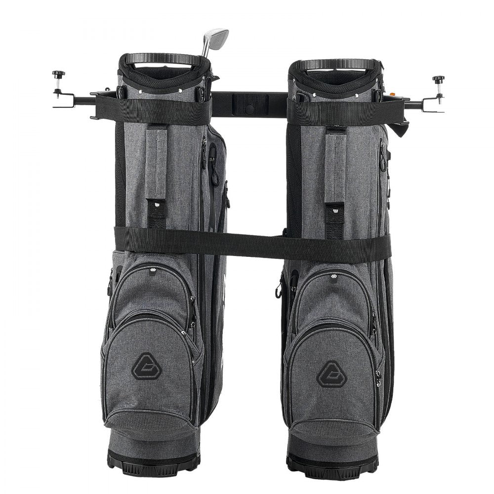 Golf Bag Holder Bracket Attachment Adjustable Bag Bar for Most 2+2 Cart