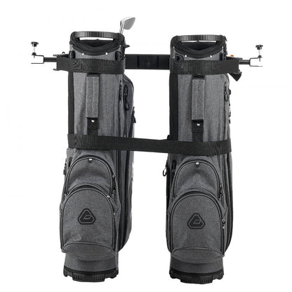 Golf Bag Holder Bracket Attachment Adjustable Bag Bar for Most 2+2 Cart