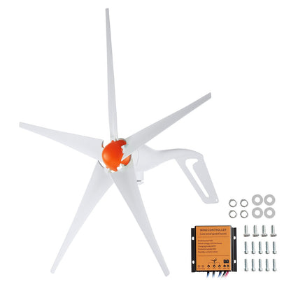 VEVOR 500W Wind Turbine Generator, 12V Wind Turbine Kit, 5-Blade Wind Power Generator