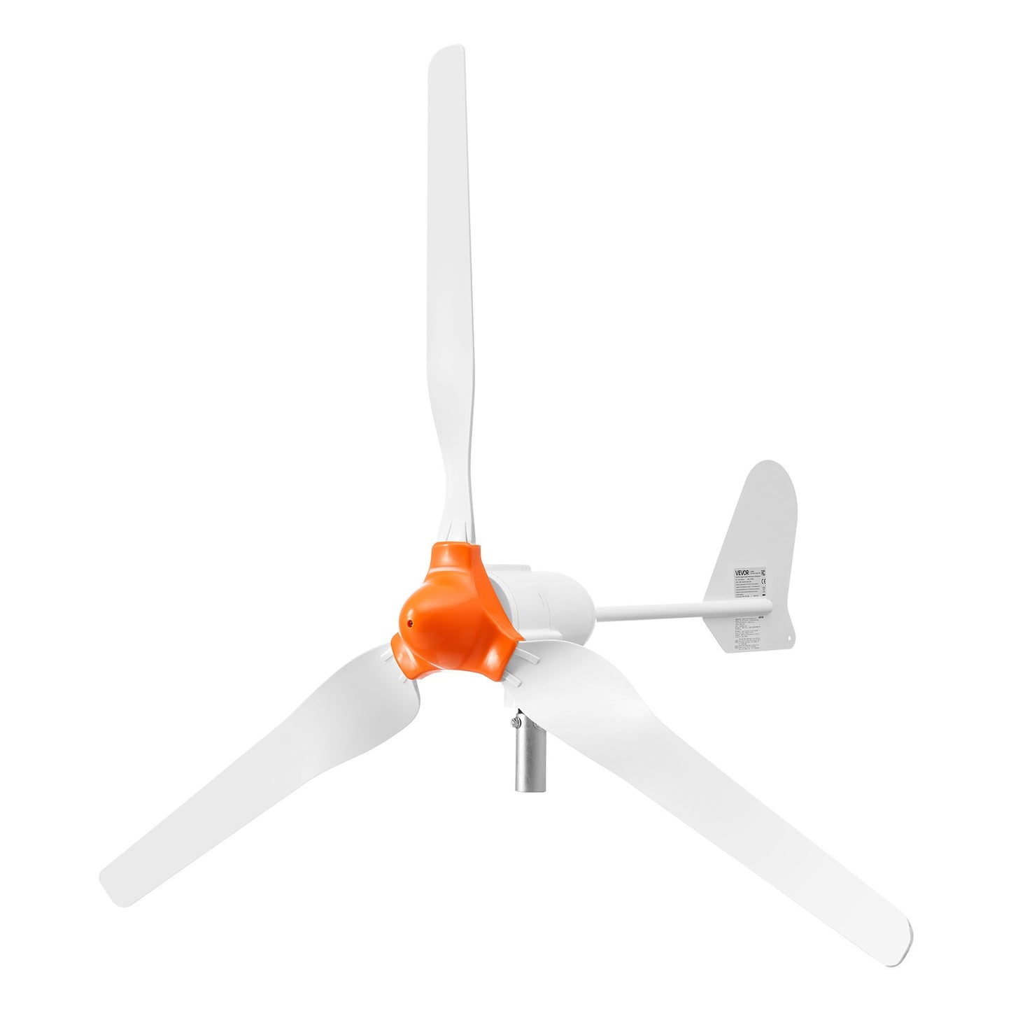 1200W 24V Wind Turbine Generator, 3-Blade Wind Turbine Kit with Wind/Solar Hybrid Controller, Efficient 3-Phase AC Permanent Wind Power Generator for RV Boat Home Farm (Tower Pole Not Included)