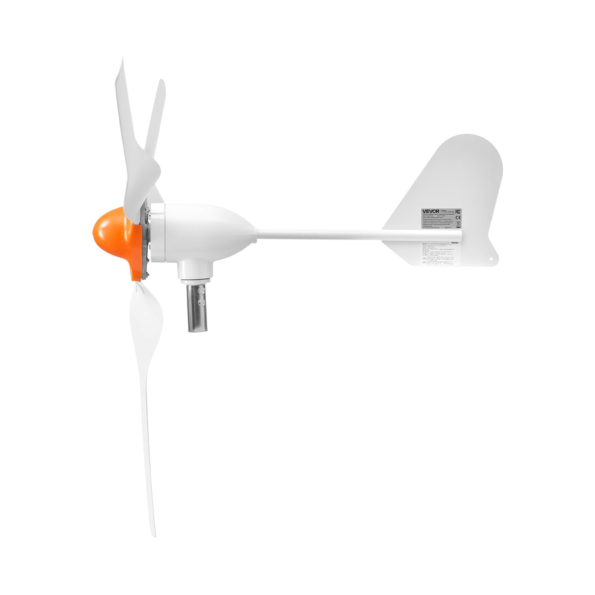 1000W 12V Wind Turbine Generator, 3-Blade Wind Turbine Kit with Wind/Solar Hybrid Controller, Efficient 3-Phase AC Permanent Wind Power Generator for RV Boat Home Farm (Tower Pole Not Include)