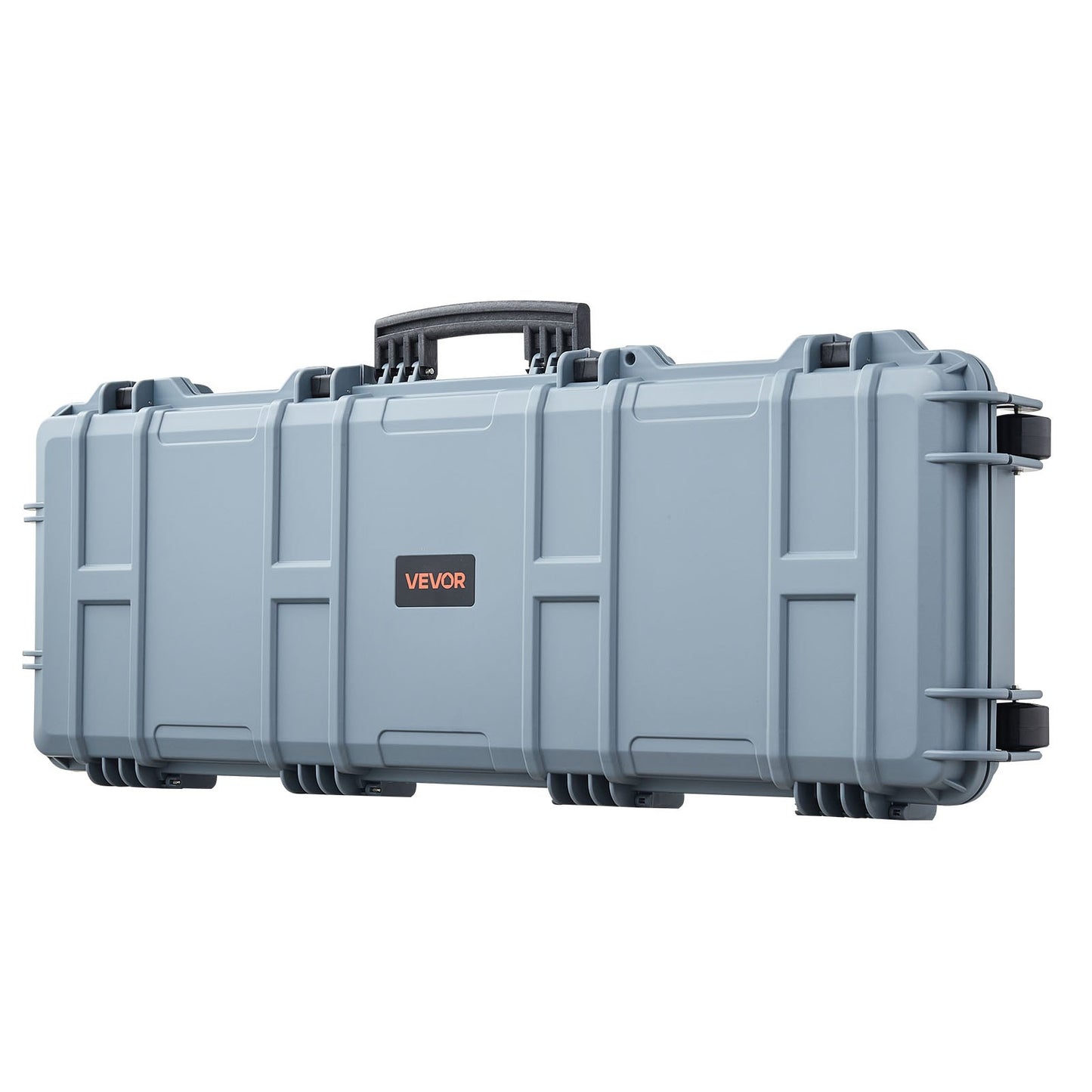 Hard Rifle Case, Lockable Rifle Case with Pre-cut Foams, 1016 mm Gun Storage with Wheels, IP67 Waterproof & Dustproof Movable Large Pistol Storage for Rifles, Shotguns, Airsoft Guns, Grey