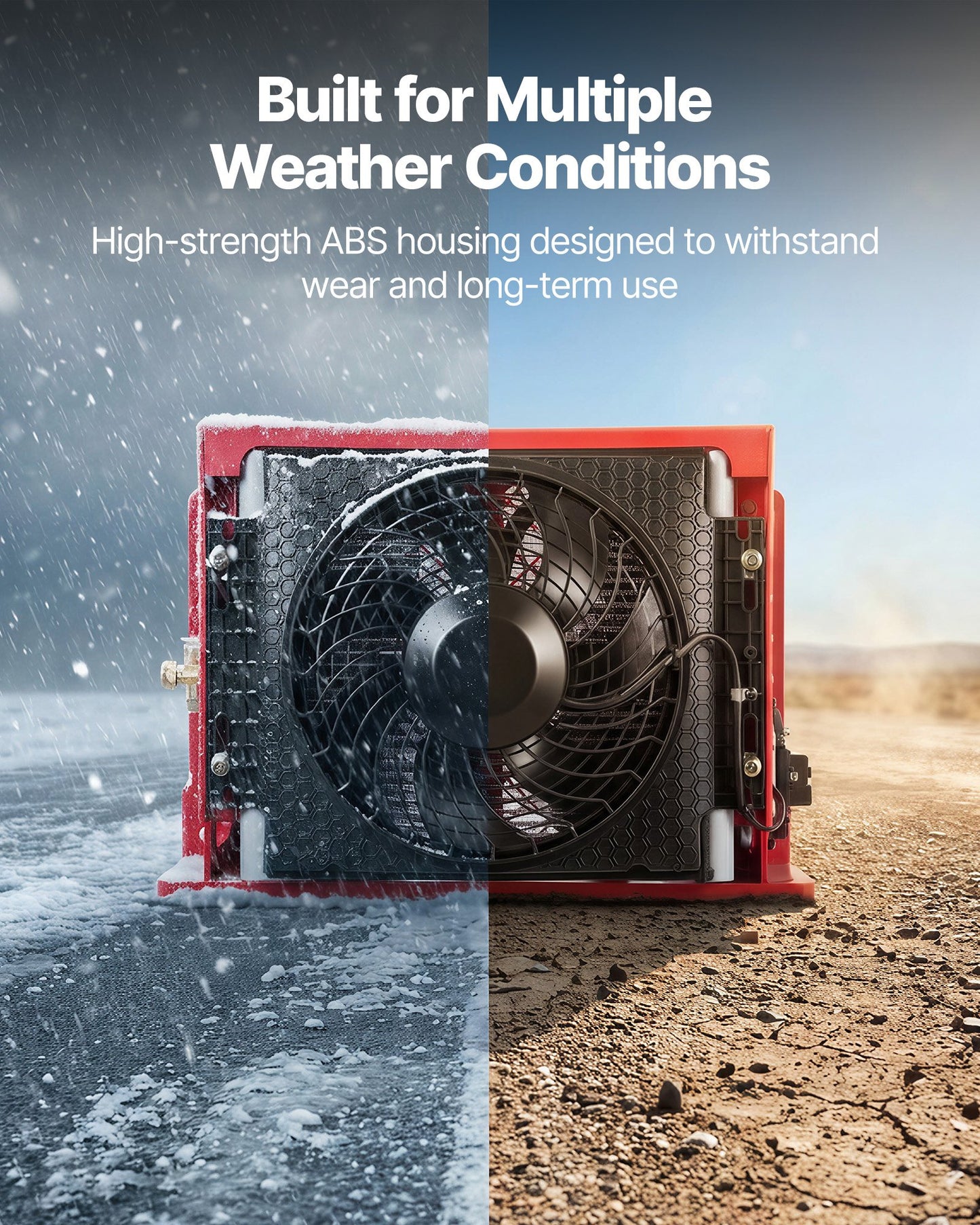 Truck Air Conditioner, 12V 10000 BTU Mini Split AC Unit, 400 m³/h Airflow Cab Air Conditioner, Quiet A/C Unit Fast Cooling for Semi Truck, Camper, Construction Vehicle, Crane, Tractor, Excavator