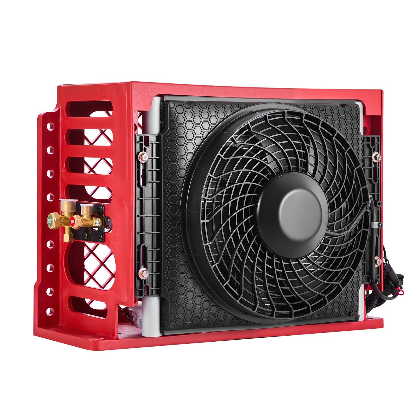Truck Air Conditioner, 12V 10000 BTU Mini Split AC Unit, 400 m³/h Airflow Cab Air Conditioner, Quiet A/C Unit Fast Cooling for Semi Truck, Camper, Construction Vehicle, Crane, Tractor, Excavator