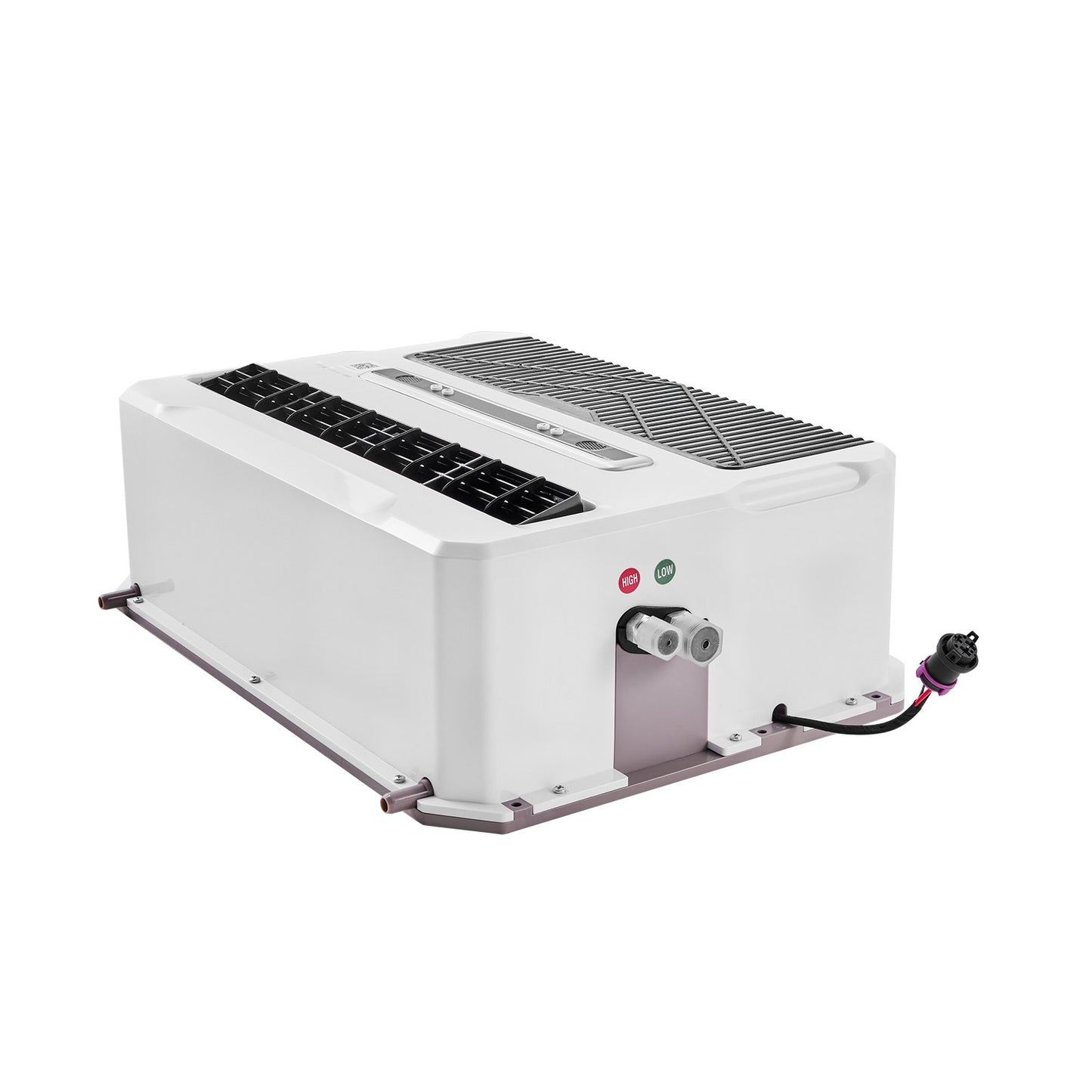 Truck Air Conditioner, 12V 10000 BTU Mini Split AC Unit, 400 m³/h Airflow Cab Air Conditioner, Fast Cooling Low Noise for Semi Truck, Camper, Construction Vehicle, Crane, Tractor, Excavator