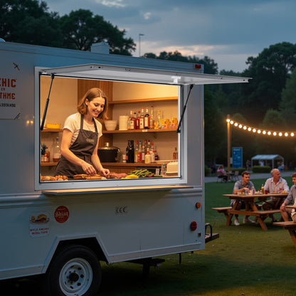 135x84 cm Concession Stand Serving Window Food Truck Service Awning