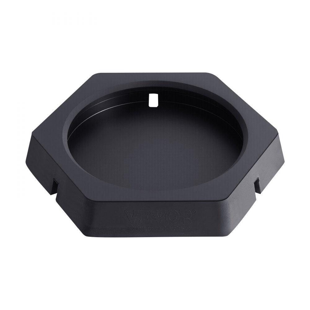 RV Leveling Pads 5000lbs 4 Pcs Rubber Trailer Jack Pads for 10" Round Feet