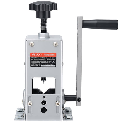 Manual Wire Stripper Machine, 1.5-30 mm, Copper Cable Stripper Tool, Hand Crank or Drill Powered Modes, Heavy-Duty Q235 Frame Wire Stripping Machine, Easy to Use, for Scrap Copper Recycling