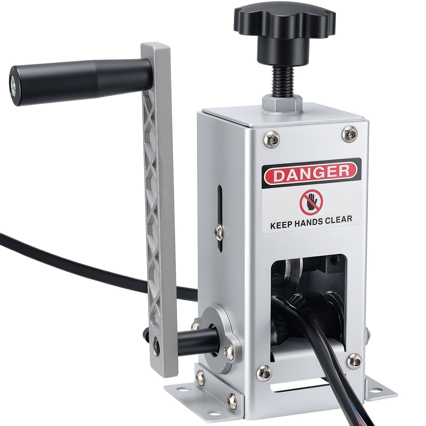 Manual Wire Stripper Machine, 1.5-30 mm, Copper Cable Stripper Tool, Hand Crank or Drill Powered Modes, Heavy-Duty Q235 Frame Wire Stripping Machine, Easy to Use, for Scrap Copper Recycling