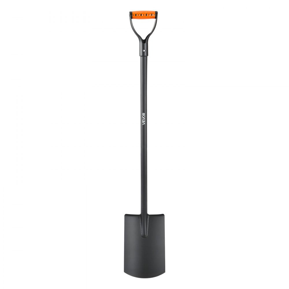 Square Shovel Flat Shovel 122 cm with D-Handle for Gardening & Digging