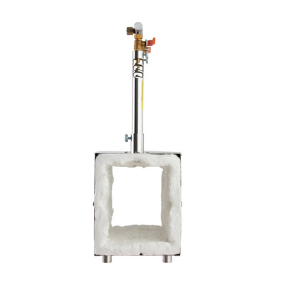 Portable Propane Forge, 2 Burners, 2600℉ Tool and Knife Making Blacksmithing Farrier Forge, Large Capacity Square Shape, Stainless Steel Gas Forging Tools and Equipment, Use for Metal Forging