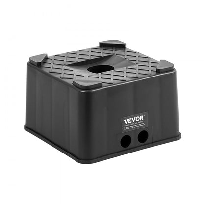 Trailer Jack Block, 6" High Heavy Duty RV Leveling Block with 6000 lbs Capacity, RV Jack Stand, Motorcycle Stand, Stool,
